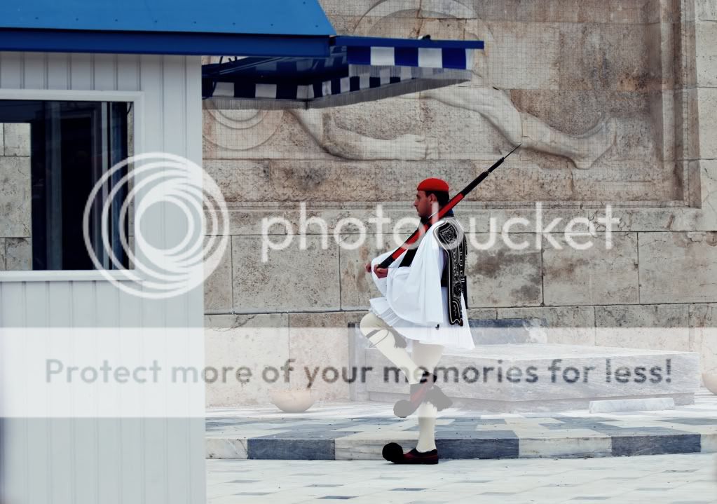 greek monument guards (tsoliades) 6 photos set